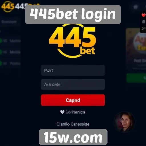 Novidades na interface do 445bet login